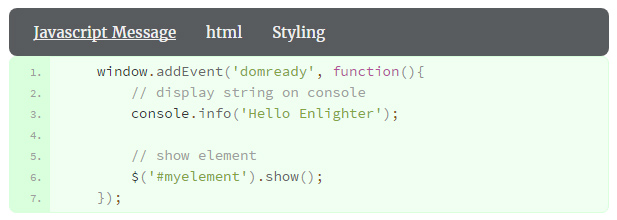 EnlighterJS Demo Theme